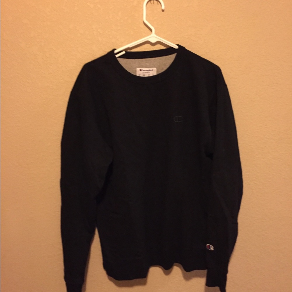 Black Champion Pullover
